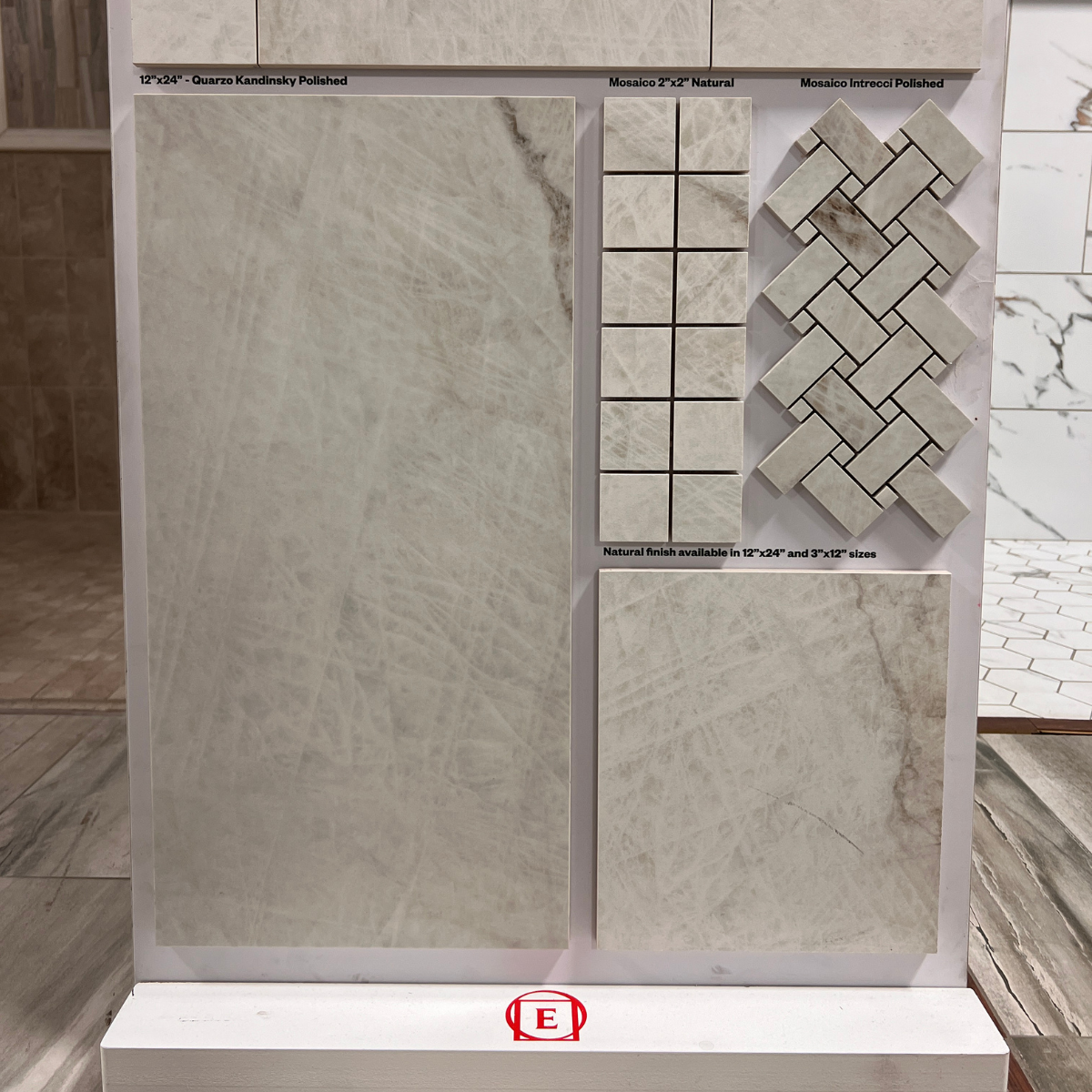 Porcelain and natural stone tile at Kentucky Tile Distributors in Owensboro, KY