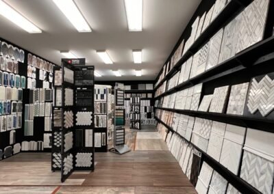 Mosaic and wall tile aisle in the tile showroom in Owensboro, KY